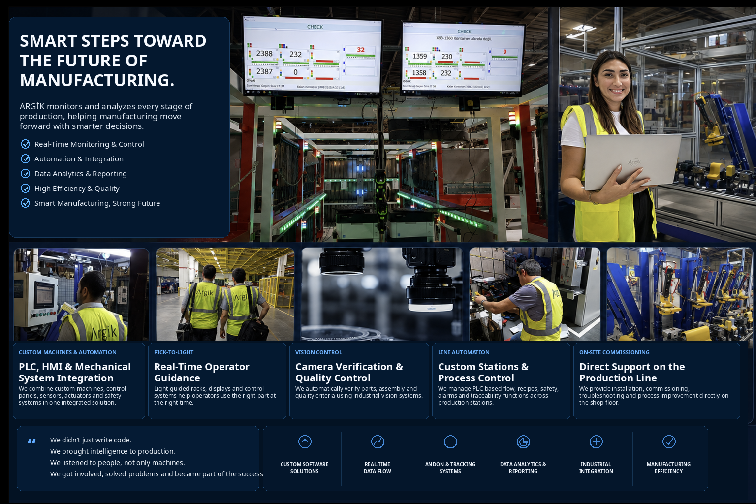 ARGİK smart steps toward the future of manufacturing — production, automation and field projects