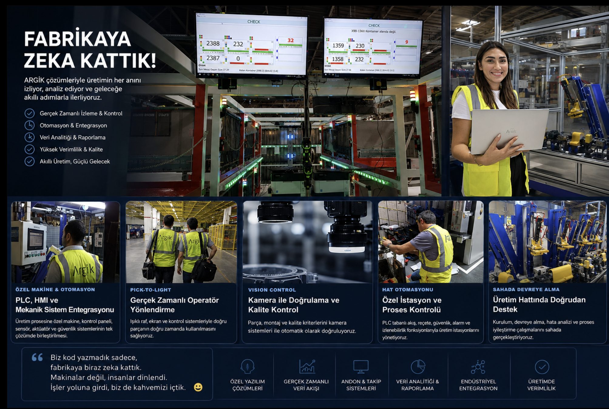 ARGİK üretim, otomasyon ve saha projeleri